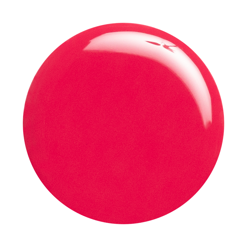 Diner Date vibrant hot pink gel polish with a smooth, shiny finish for a bold at-home manicure option