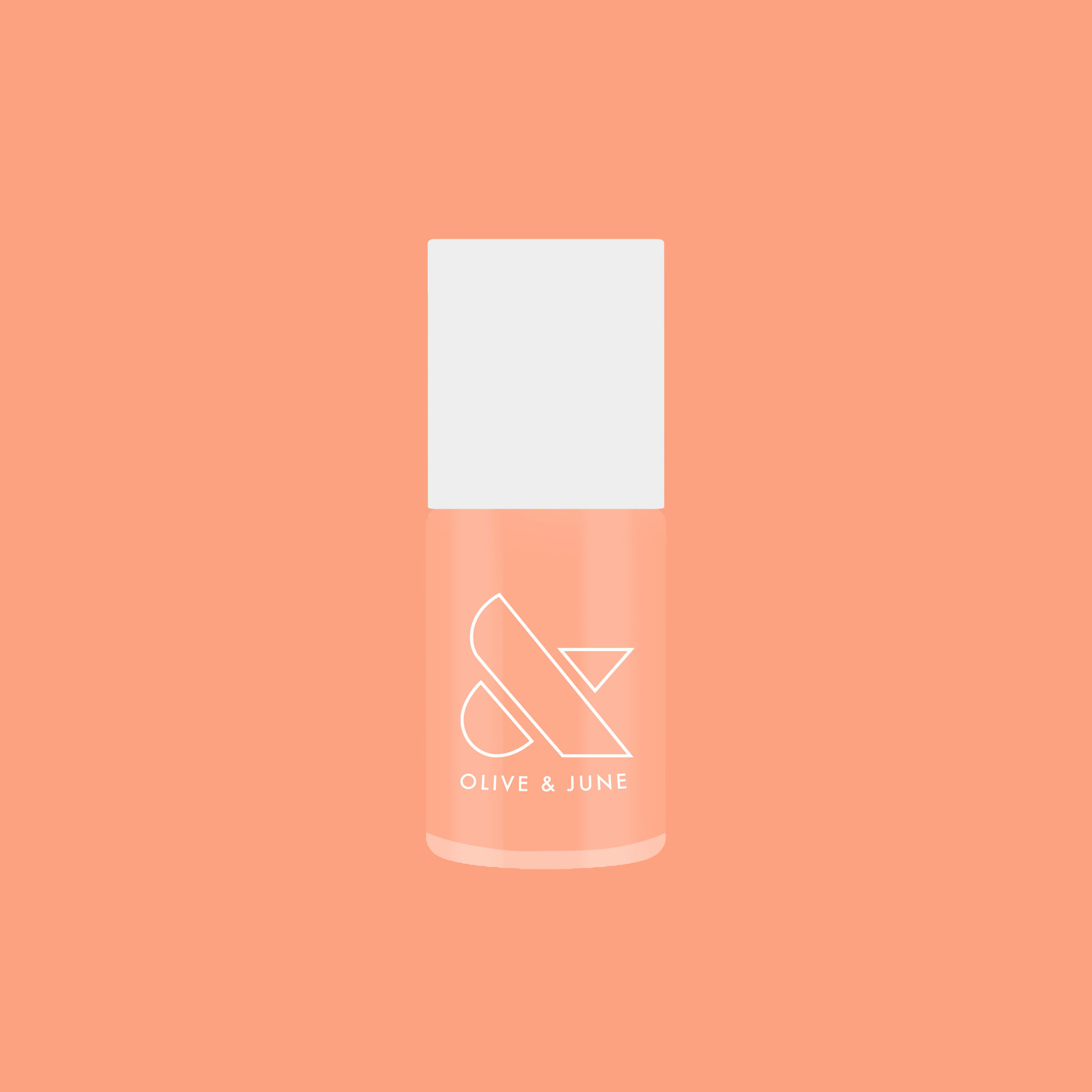 Bottle of It’s Serving Melon Cocktails nail polish in soft pastel melon shade for fresh, long-lasting at home manicure looks
