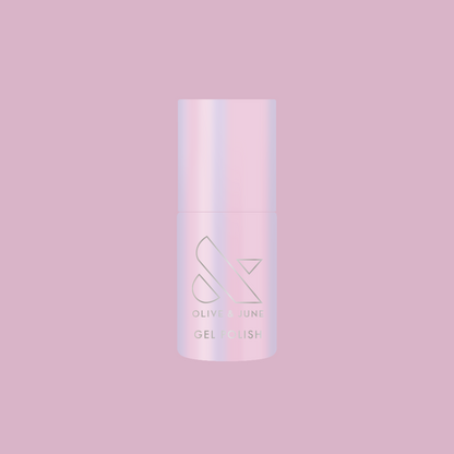 Pink Goldfish - Gel polish bottle in soft pink iridescent shade for a radiant mani by Olive and June