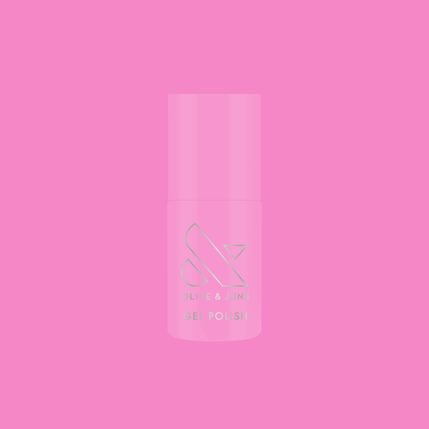 Permanent Vacation - Gel bright pink gel polish bottle on pink background for a vibrant mani or pedicure option