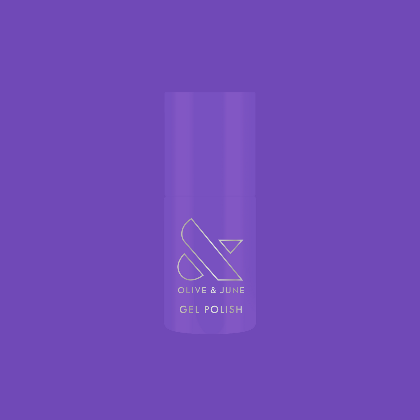 Wish You Were Here - Gel vibrant violet gel polish bottle by Olive and June for glossy at home manicures