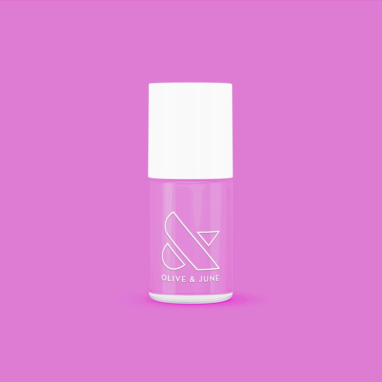 Bottle of Jam, Please nail polish in glowing soft magenta shade for vibrant, long-lasting manicure by Olive and June