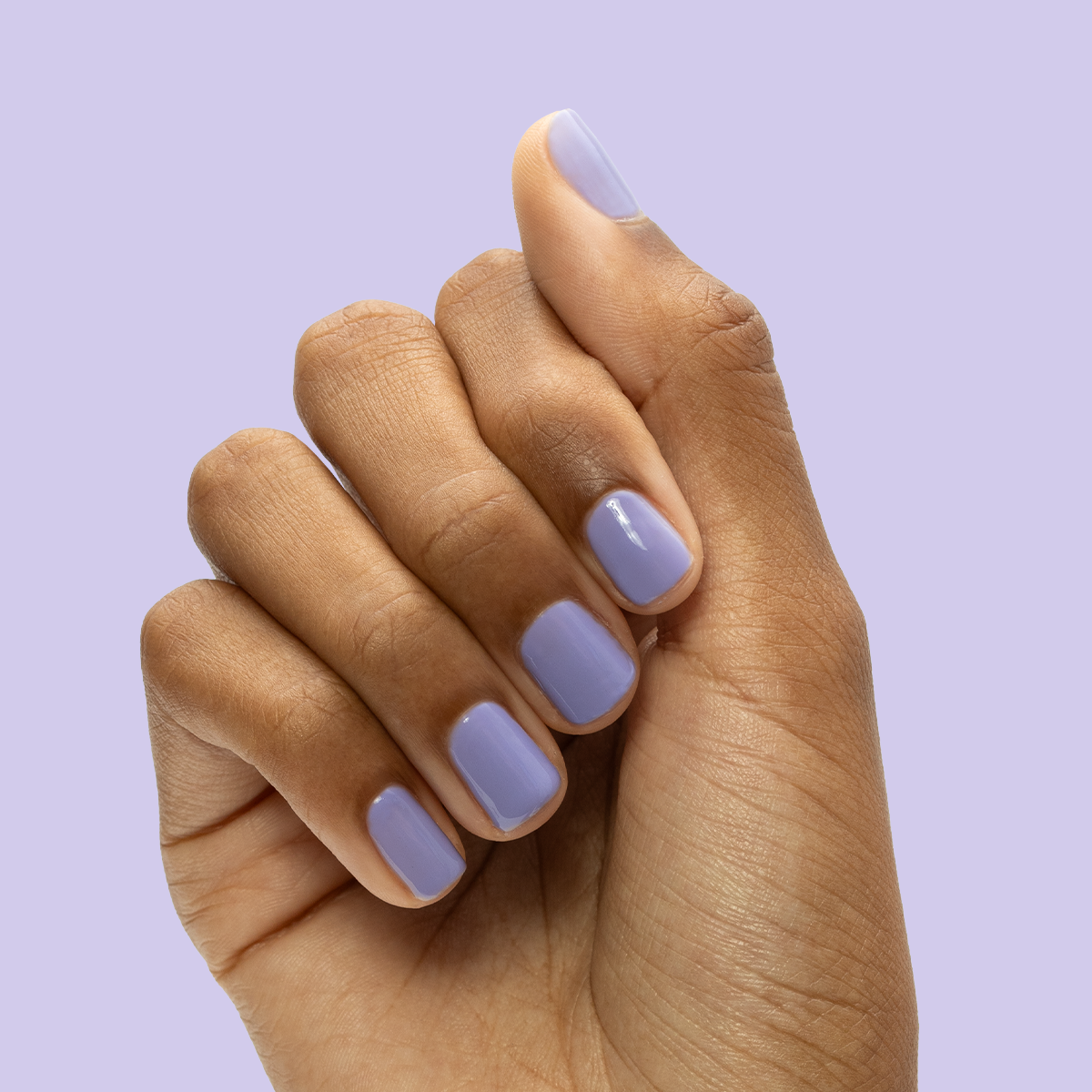 Bold & Unshaken - Gel shown on short nails in a smooth lavender shade for a clean, long-lasting mani by Olive and June