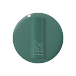 Still Life of Flowers - Gel polish bottle in cool mossy green shade for long-lasting manicure and pedicure use