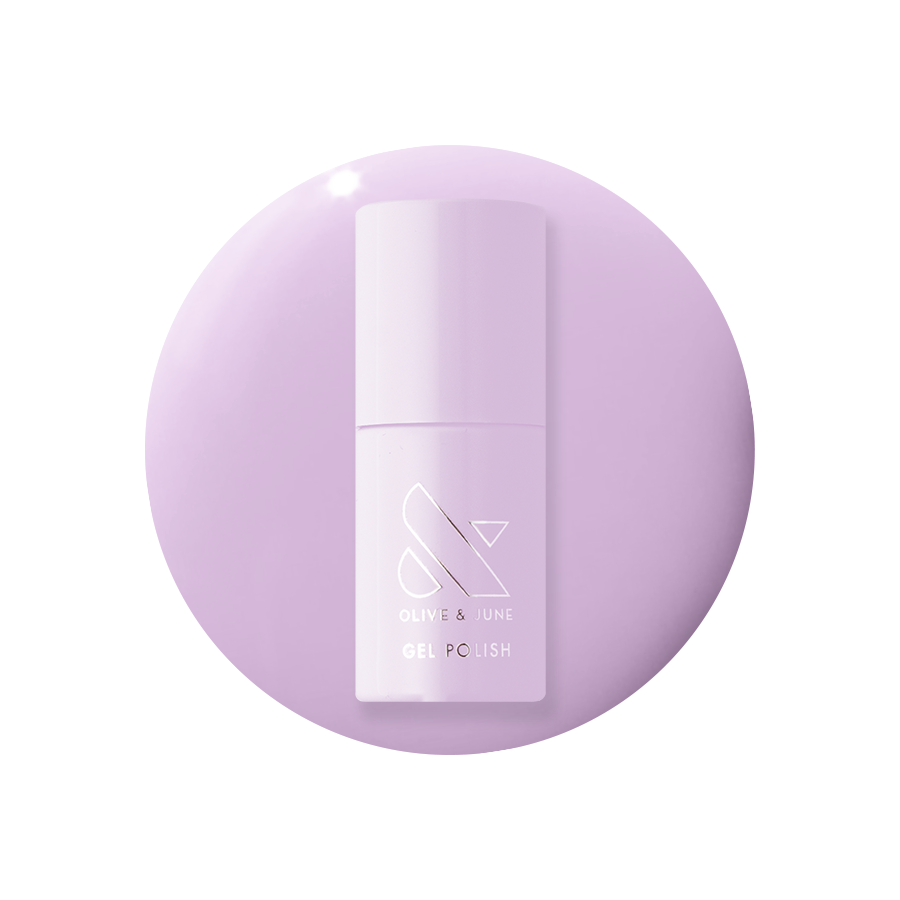 You're Invited - Gel bottle displayed on a soft lilac polish background for a smooth, long-lasting manicure