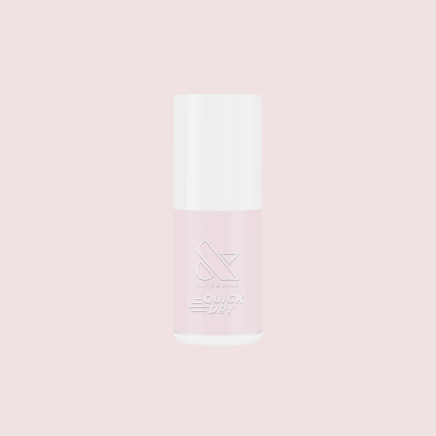 Gelato quick dry polish bottle in soft baby pink shade for long-lasting, at home manicure and mani touch ups