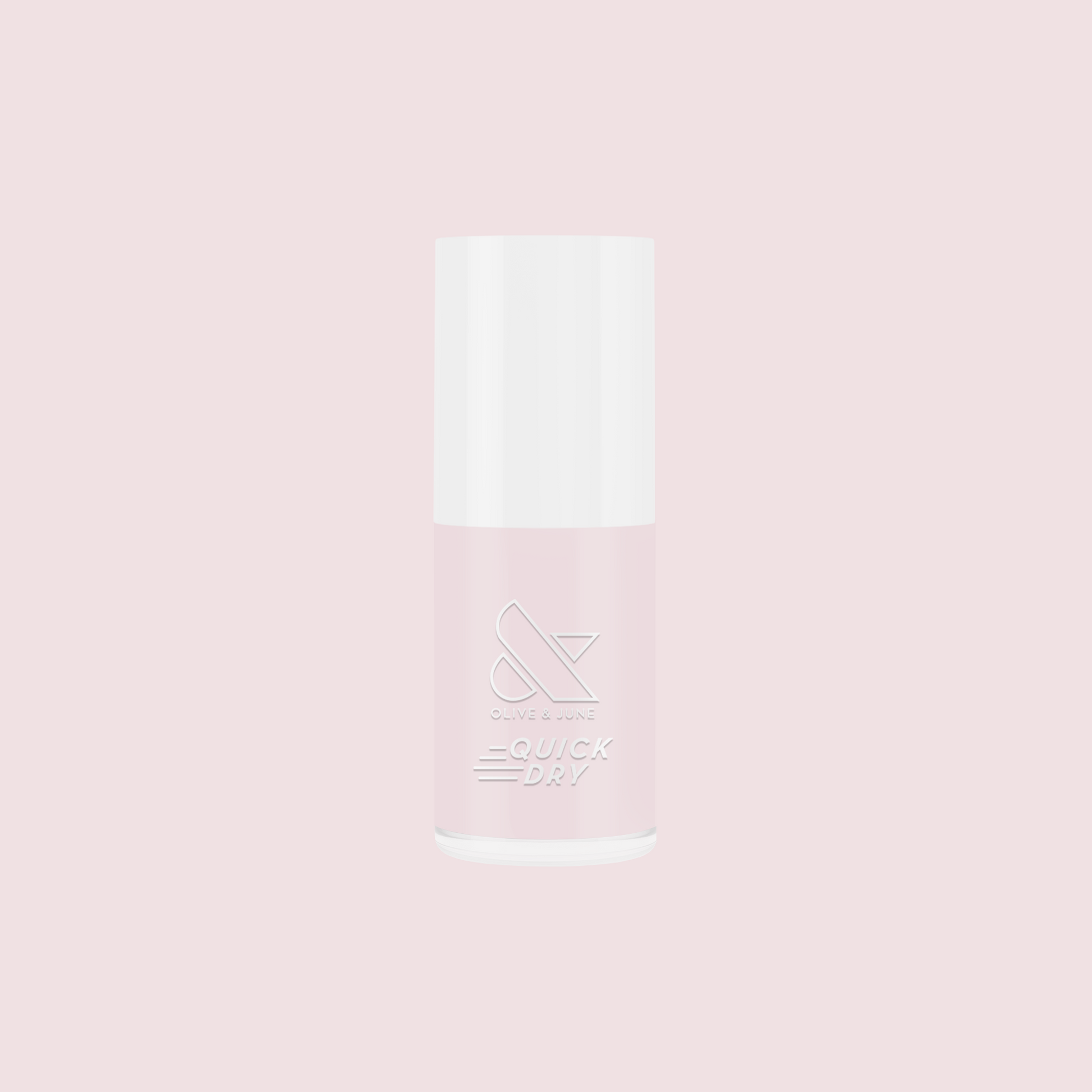 Gelato quick dry polish bottle in soft baby pink shade for long-lasting, at home manicure and mani touch ups