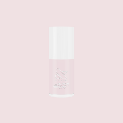 Gelato quick dry polish bottle in soft baby pink shade for long-lasting, at home manicure and mani touch ups