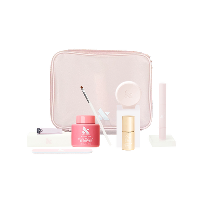 The Quick Dry Mani System - 6 Polishes with nail remover, brush, and tools for easy at-home manicure and long-lasting polish results