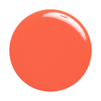Perfect Pinwheel coral gel polish with a shiny, smooth finish for vibrant and long-lasting at home manicures