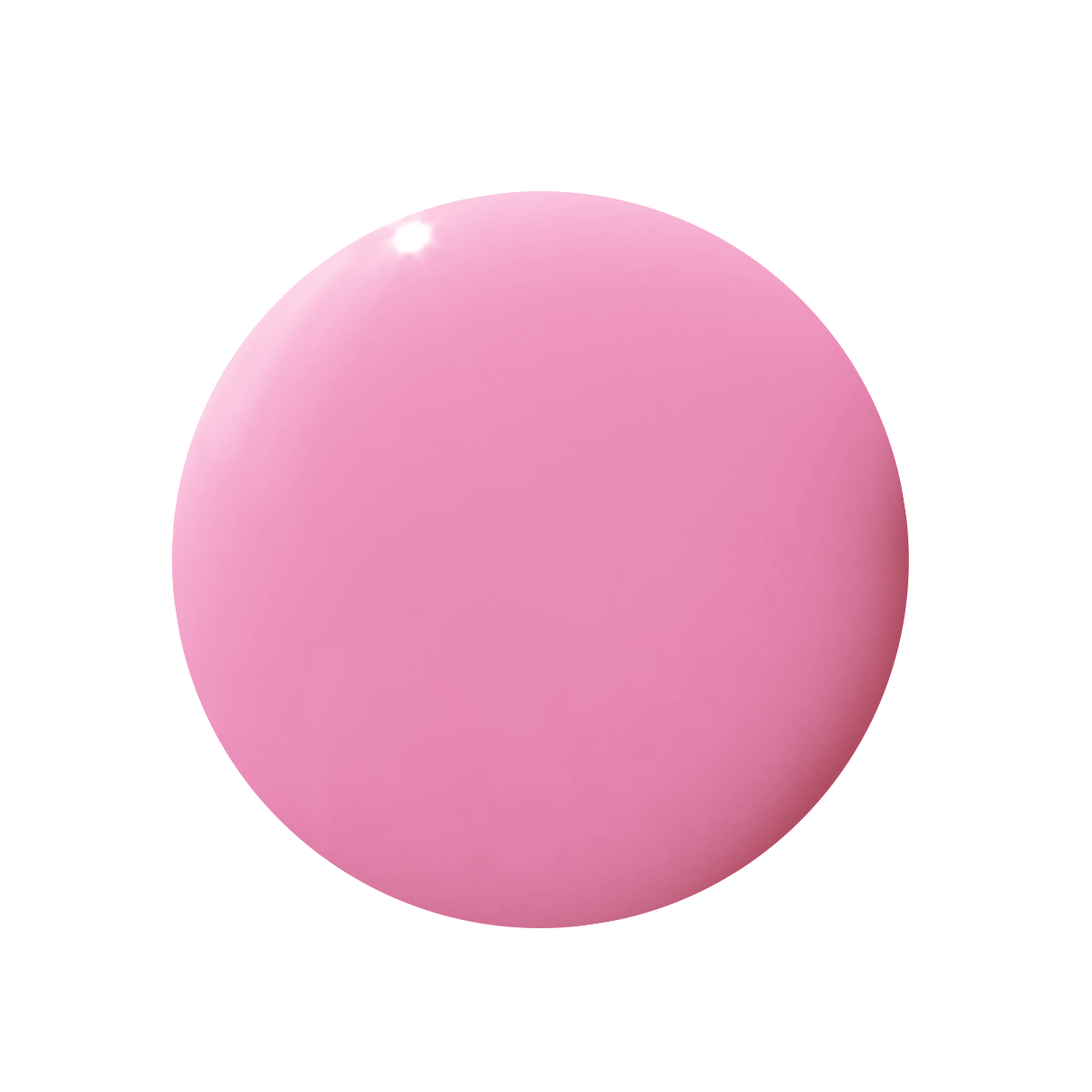 Smooth glossy pink gel polish drop in Taffy shade by Olive and June for quick dry mani and pedis