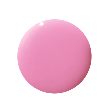 Smooth glossy pink gel polish drop in Taffy shade by Olive and June for quick dry mani and pedis